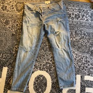 Hatch / Current Elliot distressed maternity jeans used
